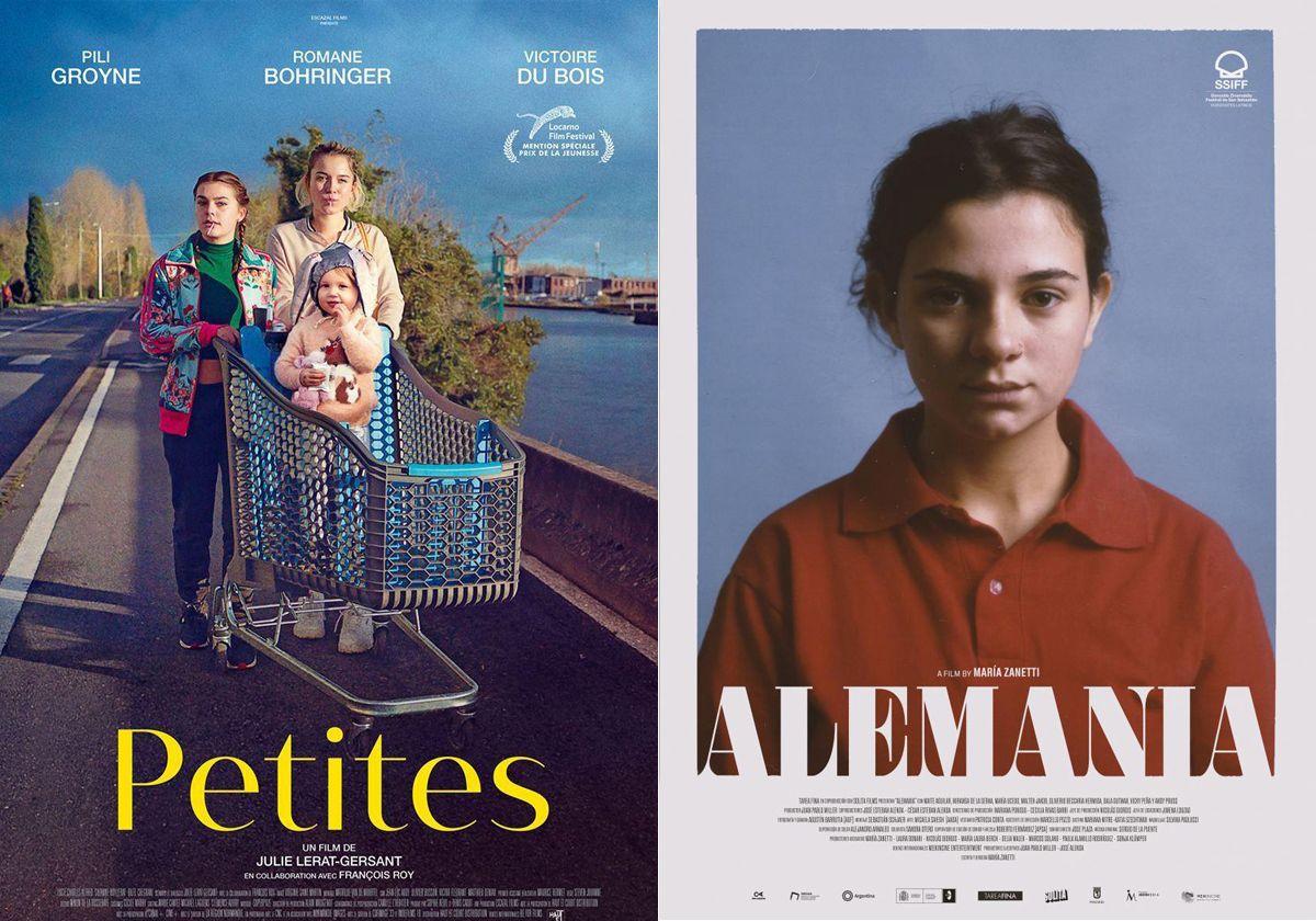 Carteles de las películas 'Pequeñas valientes' y 'Alemania'.