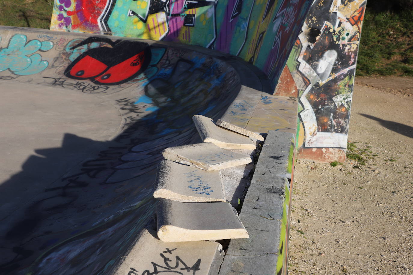 La pista de skatepark de Burgos, un peligro para los deportistas