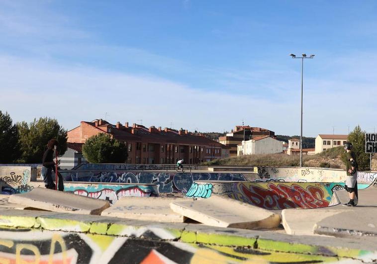 Estado actual del skatepark San Isidro, en Burgos.