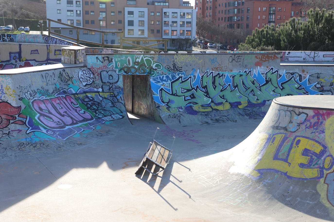 La pista de skatepark de Burgos, un peligro para los deportistas