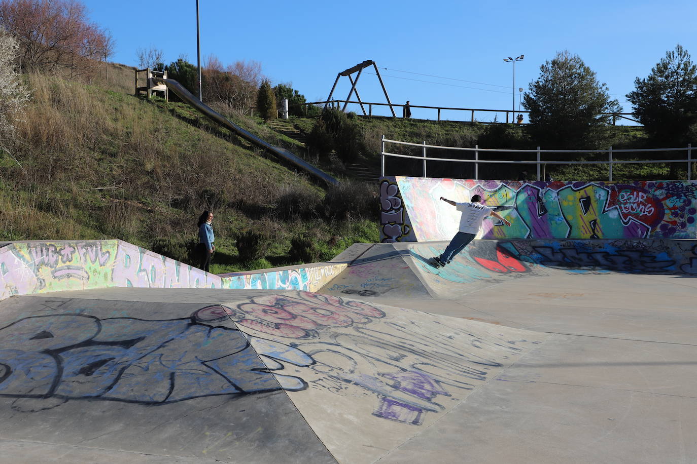 La pista de skatepark de Burgos, un peligro para los deportistas