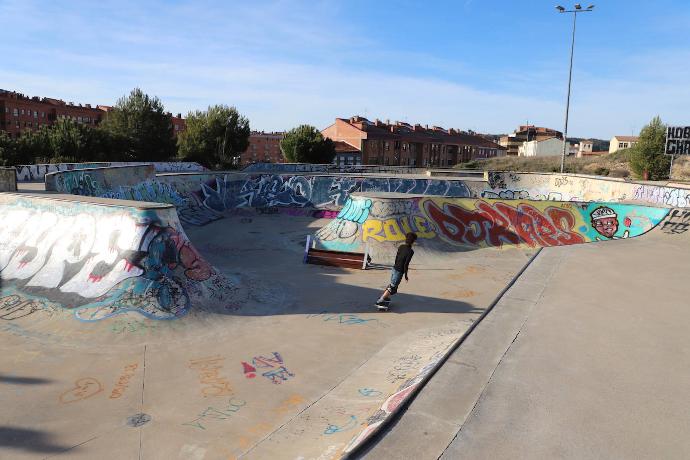 La pista de skatepark de Burgos, un peligro para los deportistas