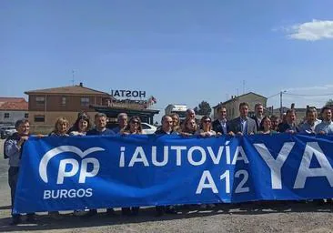 El PP de Burgos y La Rioja se unen en Castildelgado para exigir la construcción de la A-12