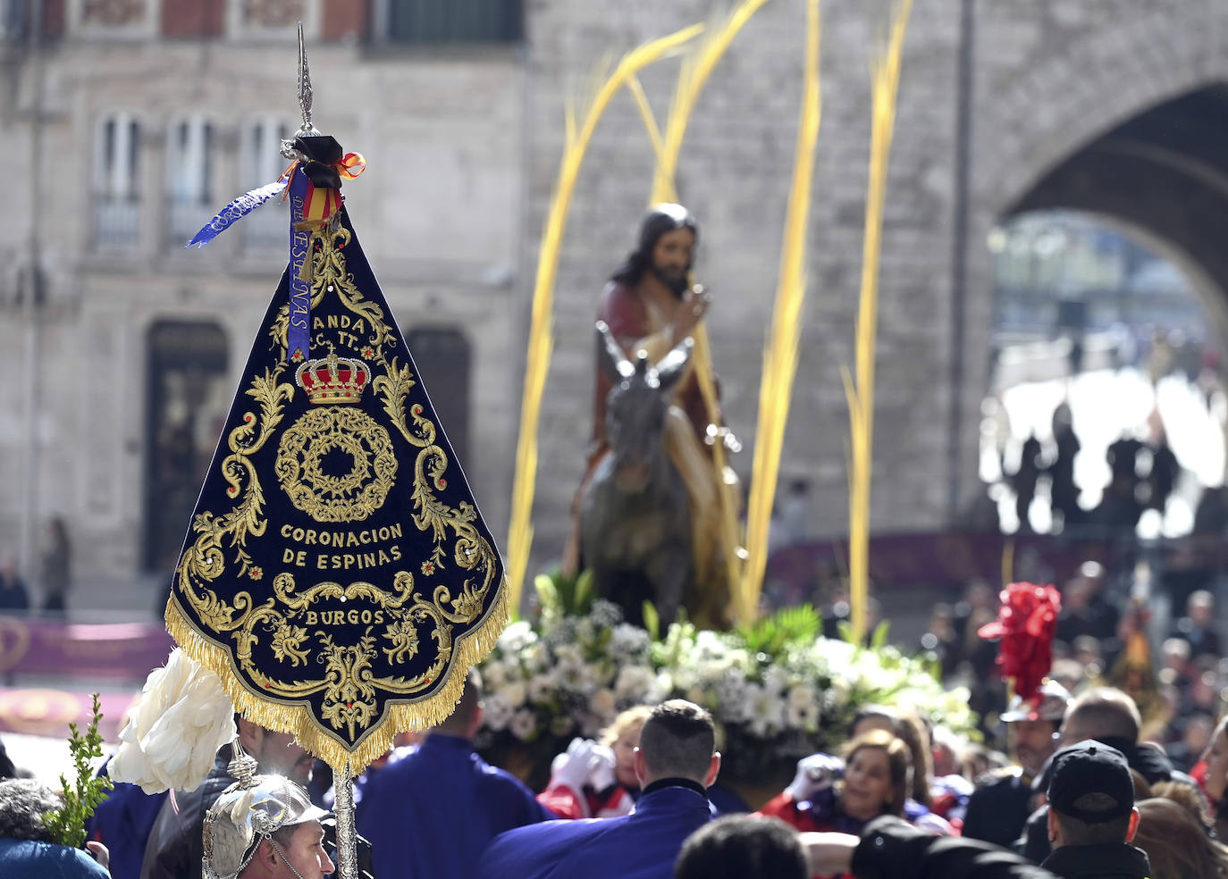 La salida de la procesión de la Borriquilla de Burgos, en imágenes