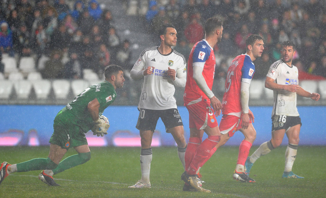 El partido Burgos CF - RCD Espanyol, en imágenes