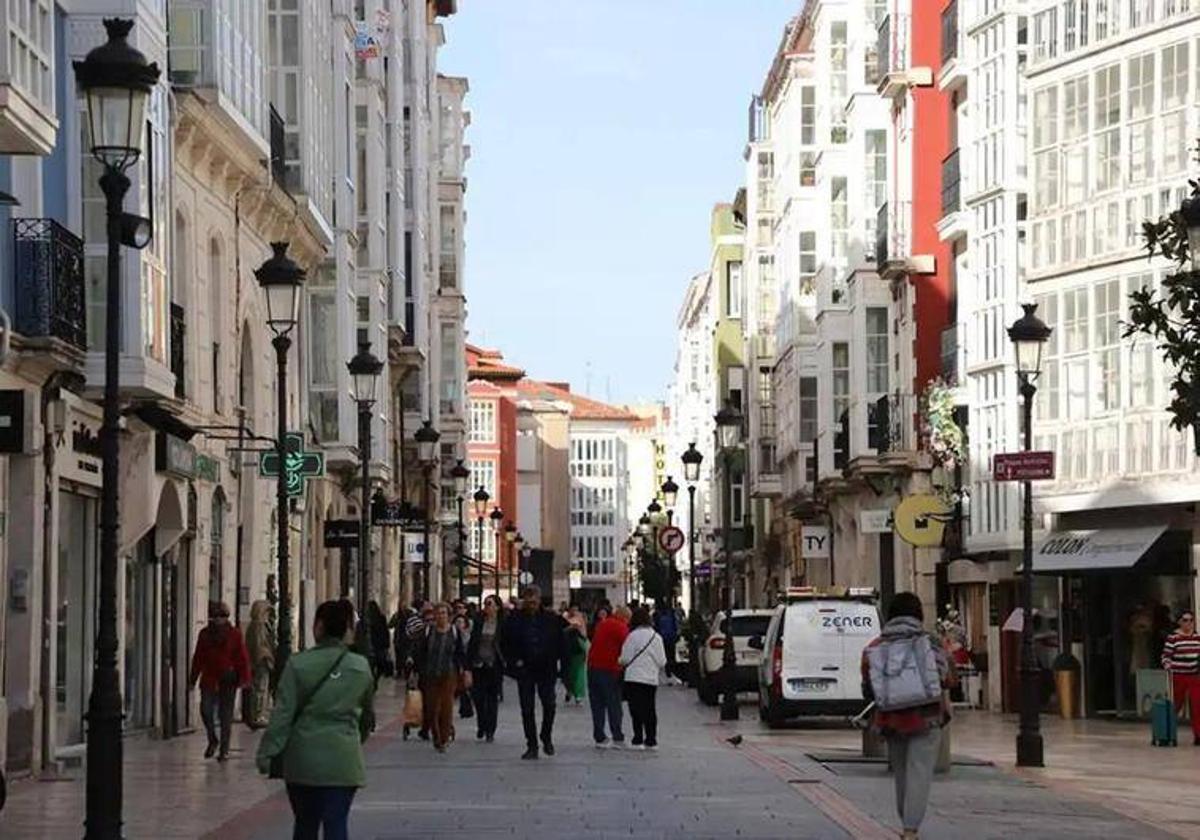 Imagen de archivo de la calle Laín Calvo de Burgos.