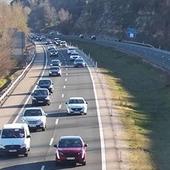 Dos accidentes provocan retenciones de tráfico en la AP-1 en Burgos