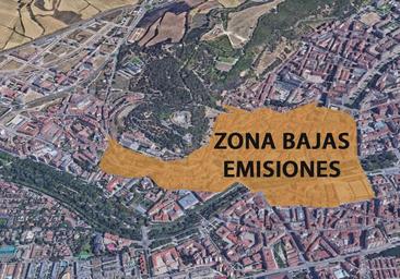 Así será la Zona de Bajas Emisiones de Burgos, limitada al centro histórico