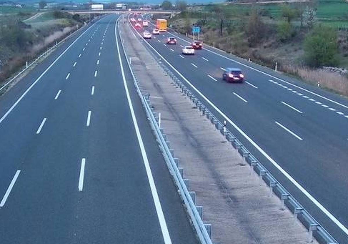 La circulación del tráfico se está descongestionando a la altura de Miranda de Ebro