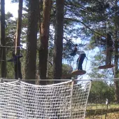 El parque de cuerdas, semanas después de su inauguración en 2008.