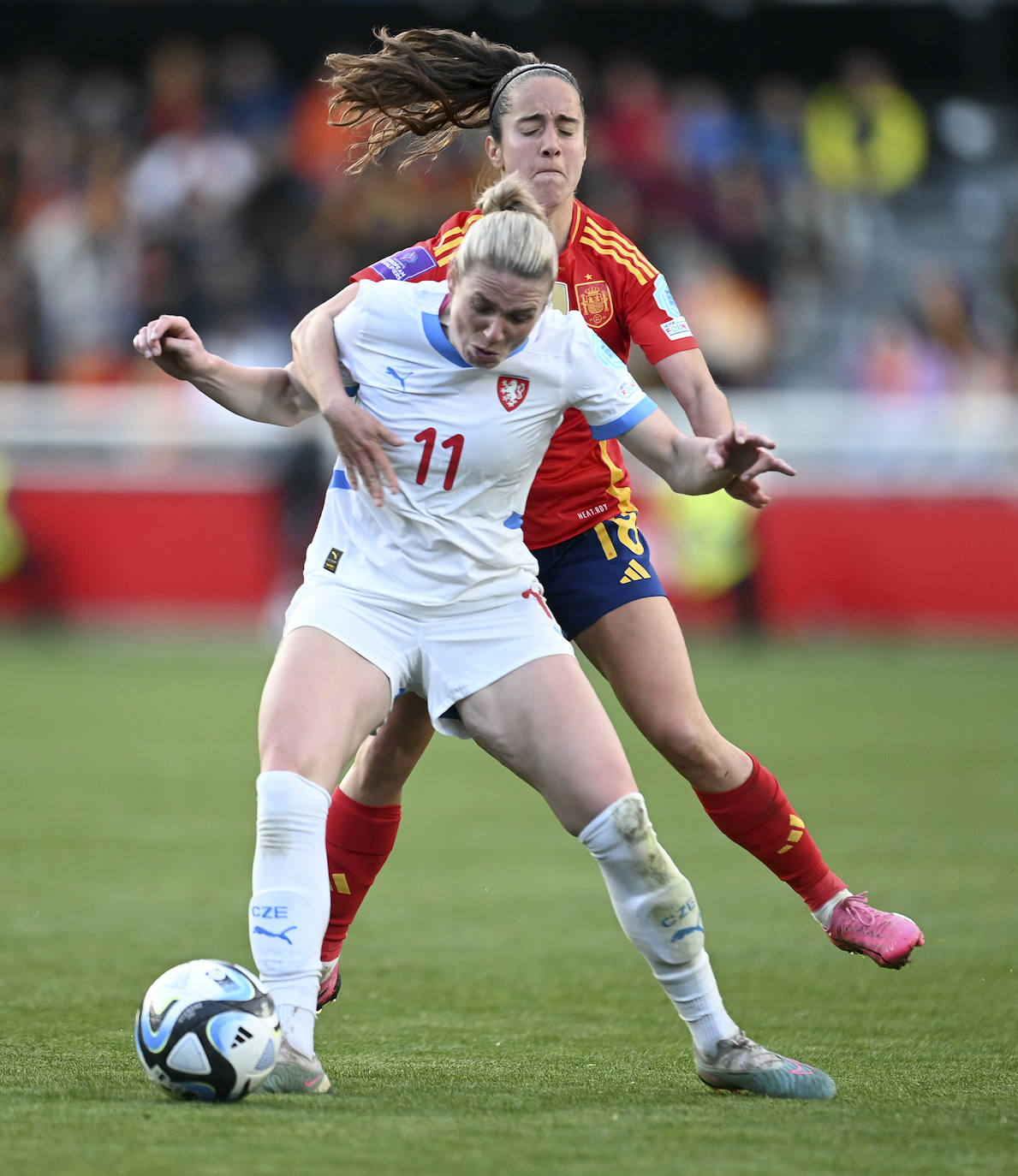 El partido de la Roja en Burgos, en imágenes