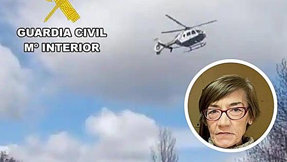 Un helicóptero rastrea el entorno del río Pedroso buscando a la mujer desaparecida en Pinilla