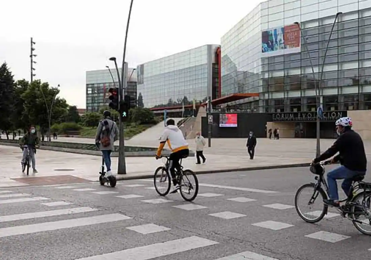 Carril bici en Burgos.