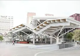 Proyecto para el Mercado Norte, en la Plaza de España de Burgos.