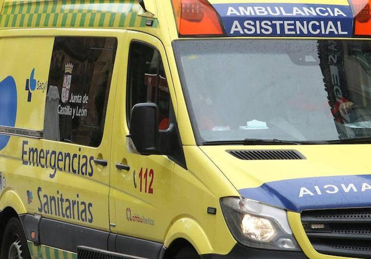 Una ambulancia trasladó al herido.