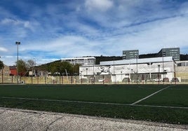 Estado del campo de fútbol 7 de Vista Alegre.