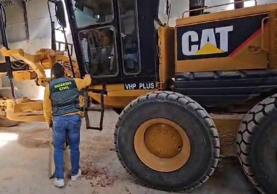 Maquinaria recuperada en Cuenca.