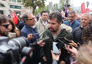 Tudanca afirma que están «al lado de los trabajadores» frente a la derecha y la extrema derecha