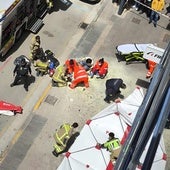 Un hombre se quema a lo bonzo delante de su expareja en plena calle en Burgos