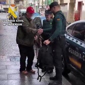 Rescatado en Burgos un peregrino desorientado durante una tormenta de lluvia y viento