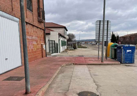 Tramo de calle que se va a mejorar con esta actuación en Lerma.