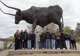 Alumnado español estonio en Rakvere (Estonia).