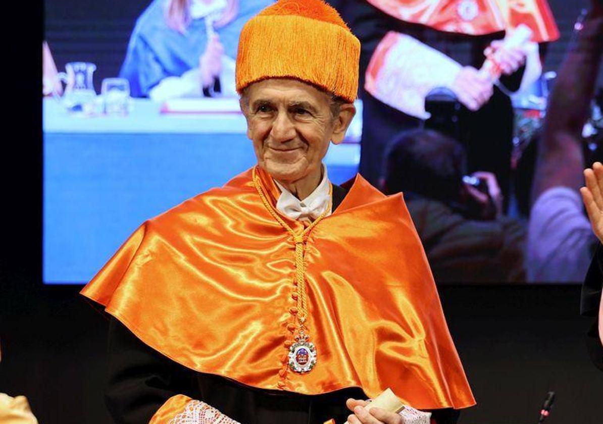 Don José Ignacio Nicolás Correa el pasado mes de abril en Burgos cuando fue investido Doctor Honoris Causa por la UBU.