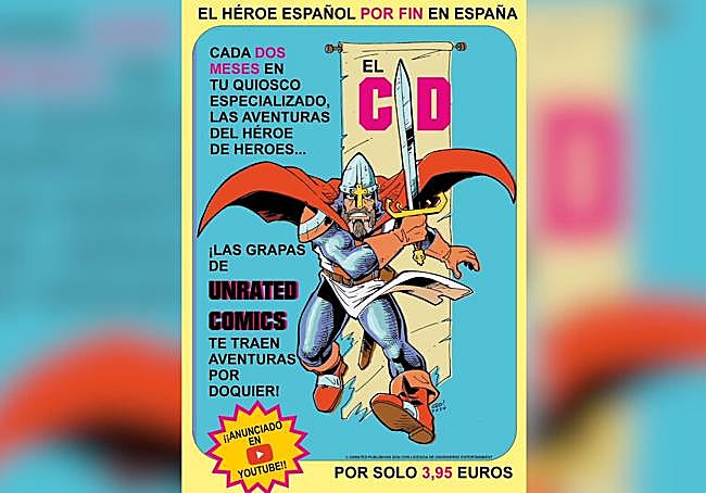 Cartel promocional de los cómics de El Cid