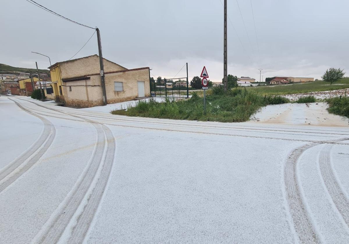 Una fuerte granizada afecta a los viñedos de Ribera del Duero