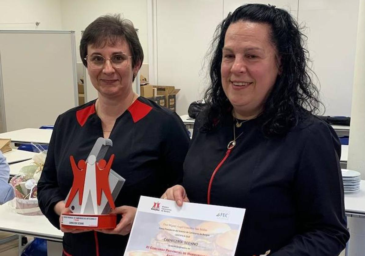 Las ganadoras del concurso a la mejor hamburguesa de Burgos.