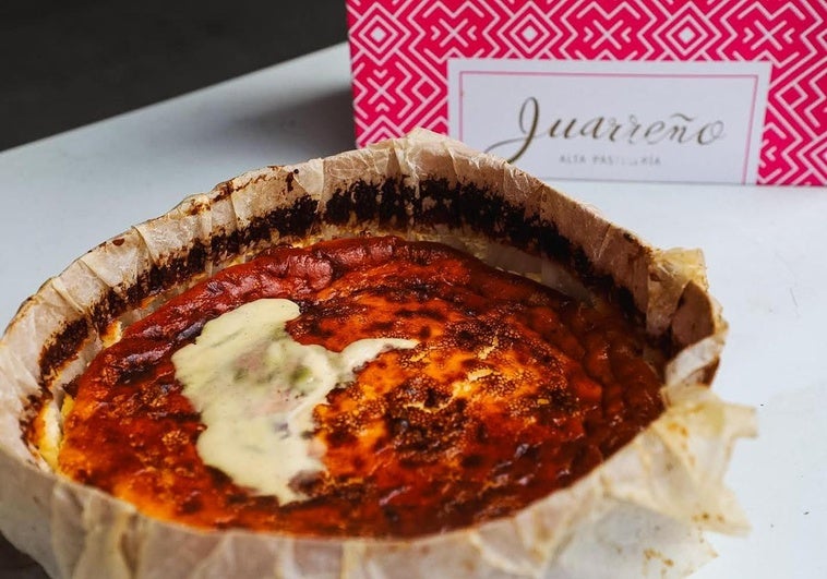 Tarta de queso de la patelería Juarreño