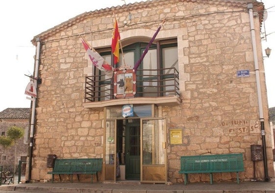 Vista de la casa-cantina de Hontoria de la Cantera, en Burgos.