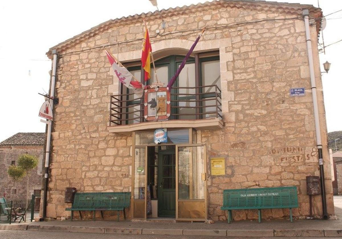 Vista de la casa-cantina de Hontoria de la Cantera, en Burgos.