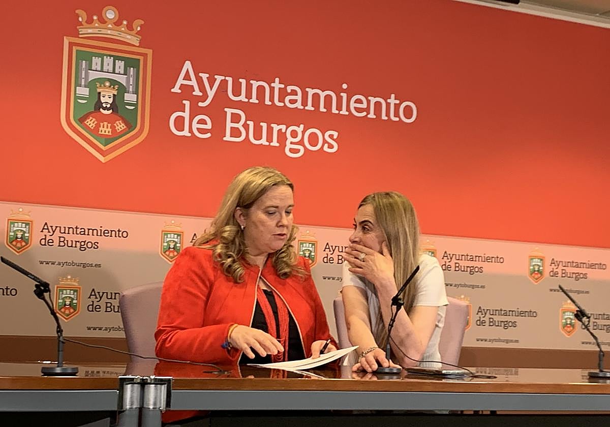 Cristina Ayala durante la comparecencia de este jueves.