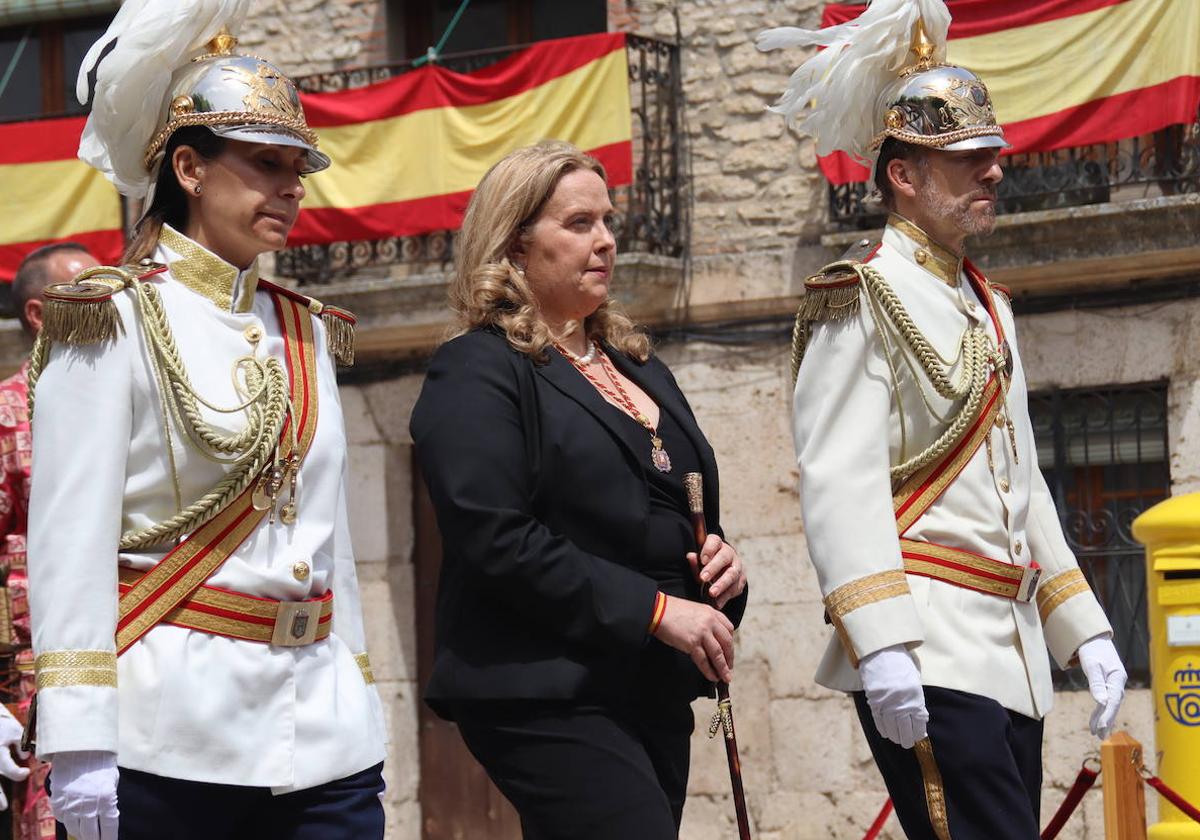 Cristina Ayala durante la festividad del Curpillos.