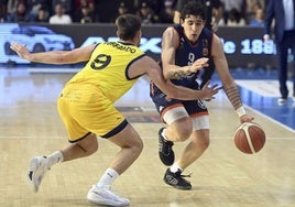 Imagen del encuentro que enfrentó al Estudiantes con Tizona Burgos, en El Plantío, en la temporada regular.