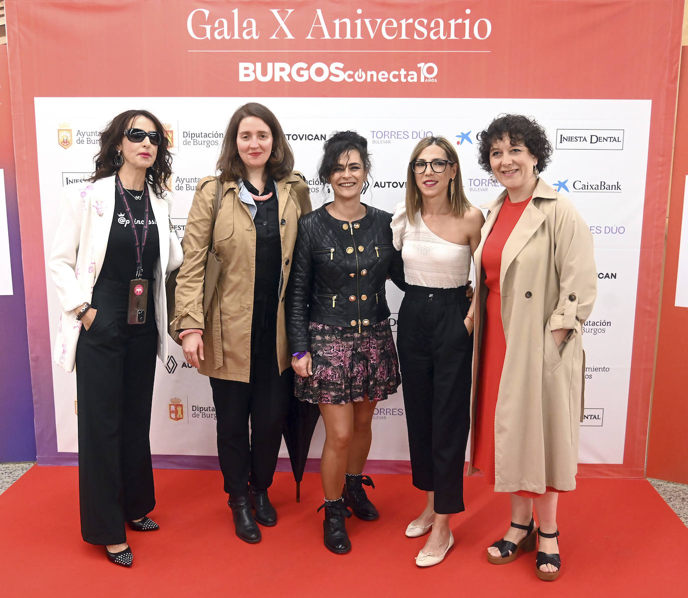 Inés Sancho, Princess Bike; Rosa Escolar, Burgos Acoge; Cristina Márquez y Rosalía Santaolalla, Cadena SER.