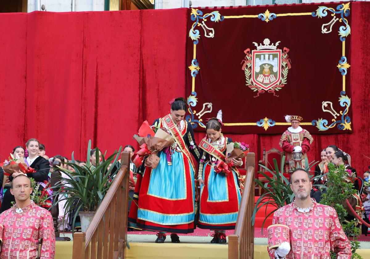 Natalia Pérez y Vega Sacristán, reinas de Burgos.