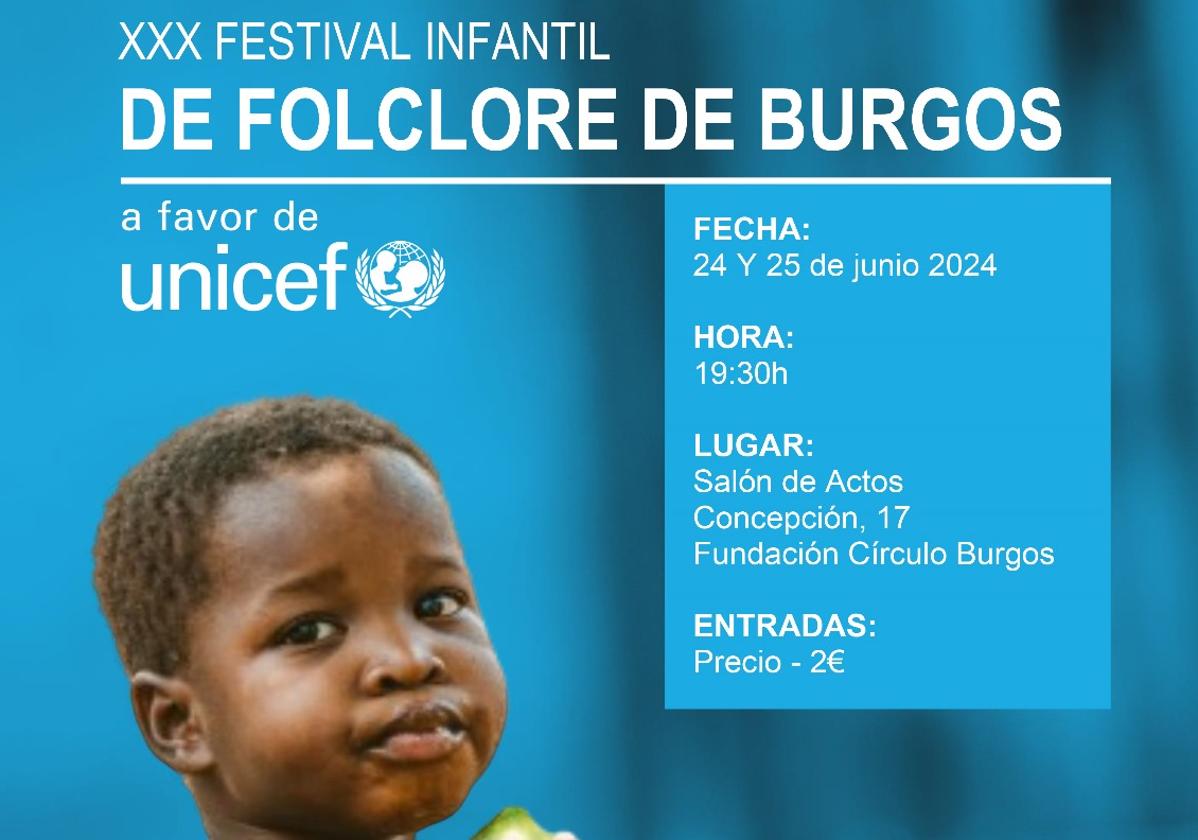 Burgos acoge este lunes y martes el Festival de Folclore Infantil a favor de Unicef