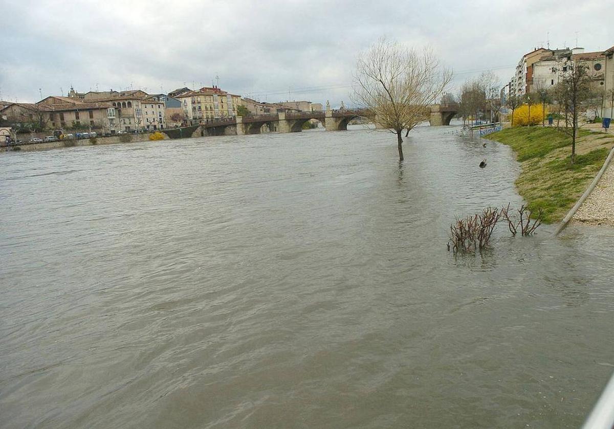 El río Ebro a su paso por Miranda de Ebro en una imagen de archivo.