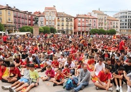 Así se vivió la semifinal de la Eurocopa contra Francia en Burgos.