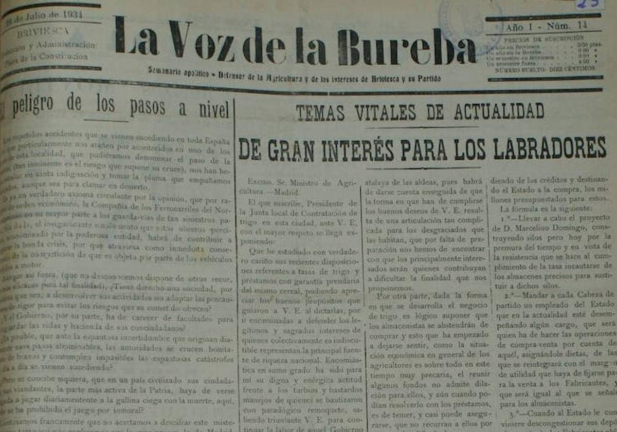 Imagen principal - Ejemplares de 'La Voz de la Bureba'