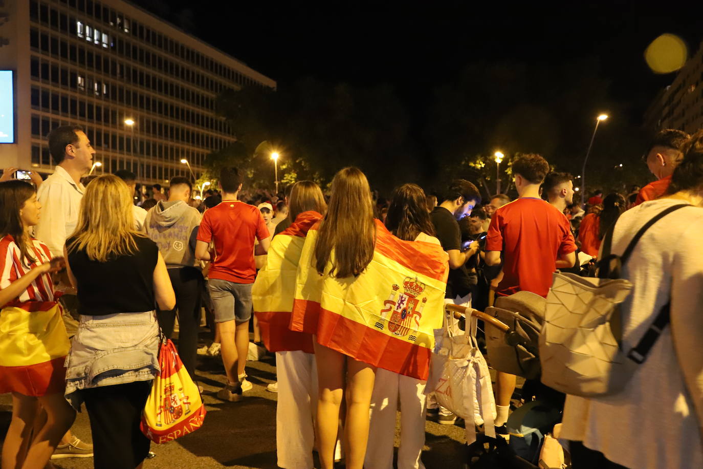 La celebración burgalesa de la victoria de España en la Eurocopa, en imágenes