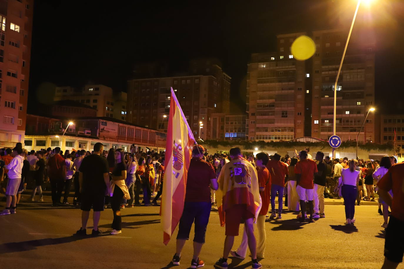 La celebración burgalesa de la victoria de España en la Eurocopa, en imágenes