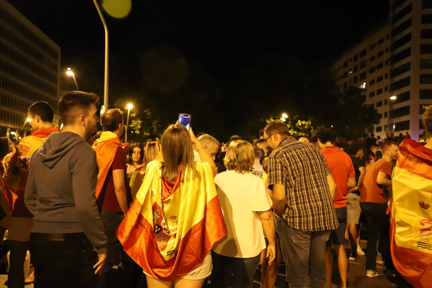 La celebración burgalesa de la victoria de España en la Eurocopa, en imágenes