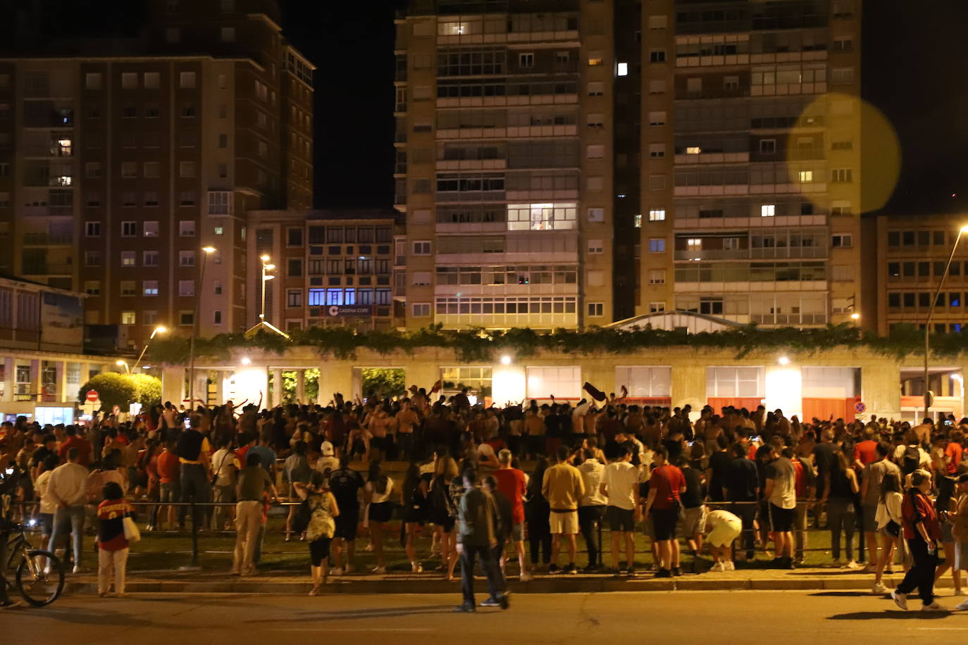 La celebración burgalesa de la victoria de España en la Eurocopa, en imágenes