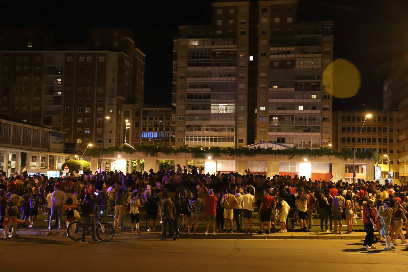 La celebración burgalesa de la victoria de España en la Eurocopa, en imágenes