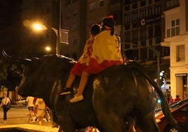 Celebración del triunfo de España en la Eurocopa en Burgos