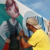 Arte burgalés a 1.691 kilómetros: Aranda protagoniza dos murales en Alemania