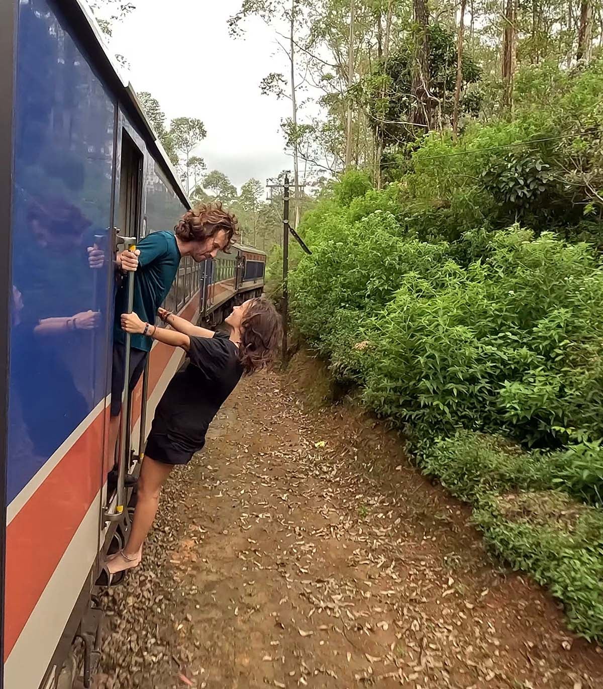 Tren en Sri Lanka.